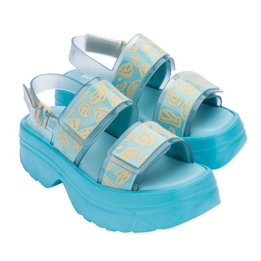 NWT Melissa Blue Brave Platform Sandals